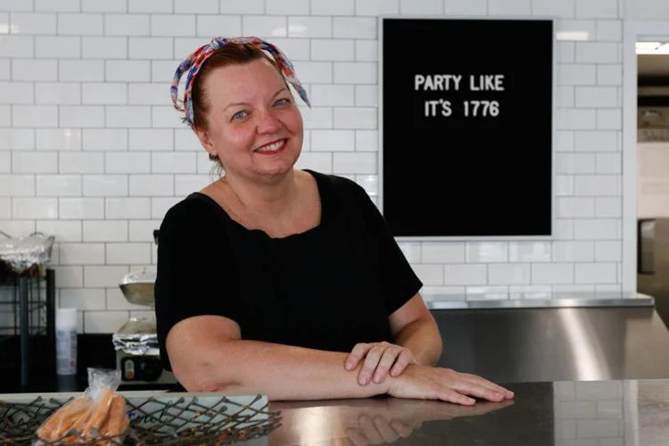 Lindsey in the kitchen